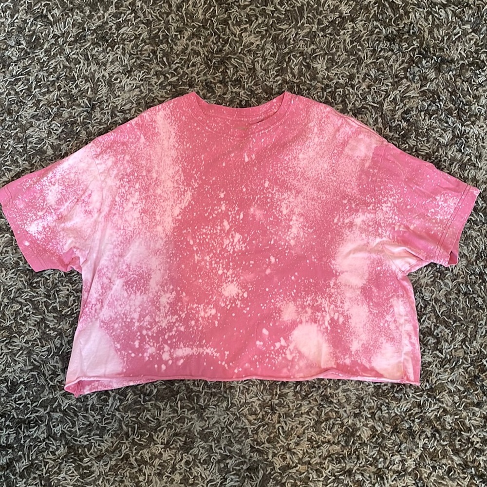 Victoria’s Secret Pink one size crop bleach tie dye